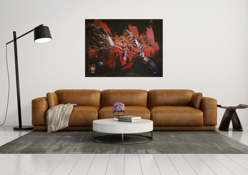 Abstract Painting Modern Livingroom