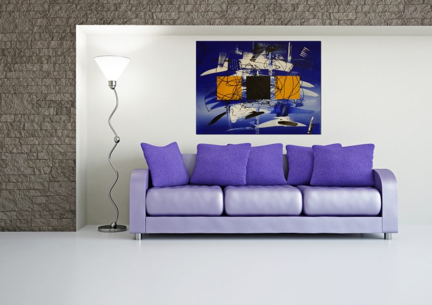 Abstract Painting Modern Livingroom