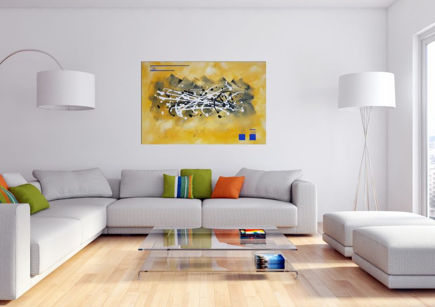 Abstract Painting Modern Livingroom