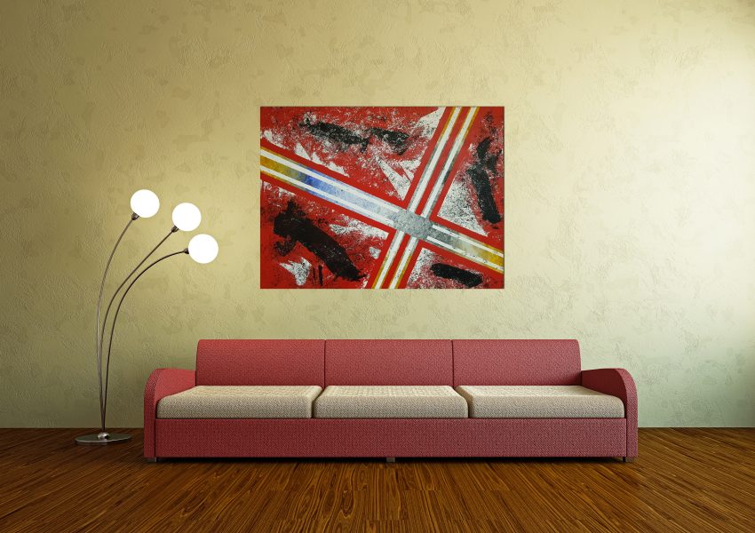 Abstract Painting Modern Livingroom